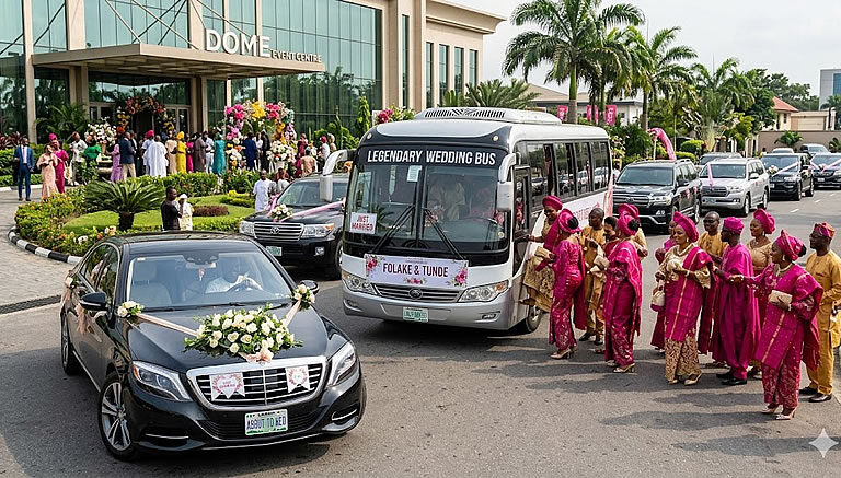 hire bus for wedding