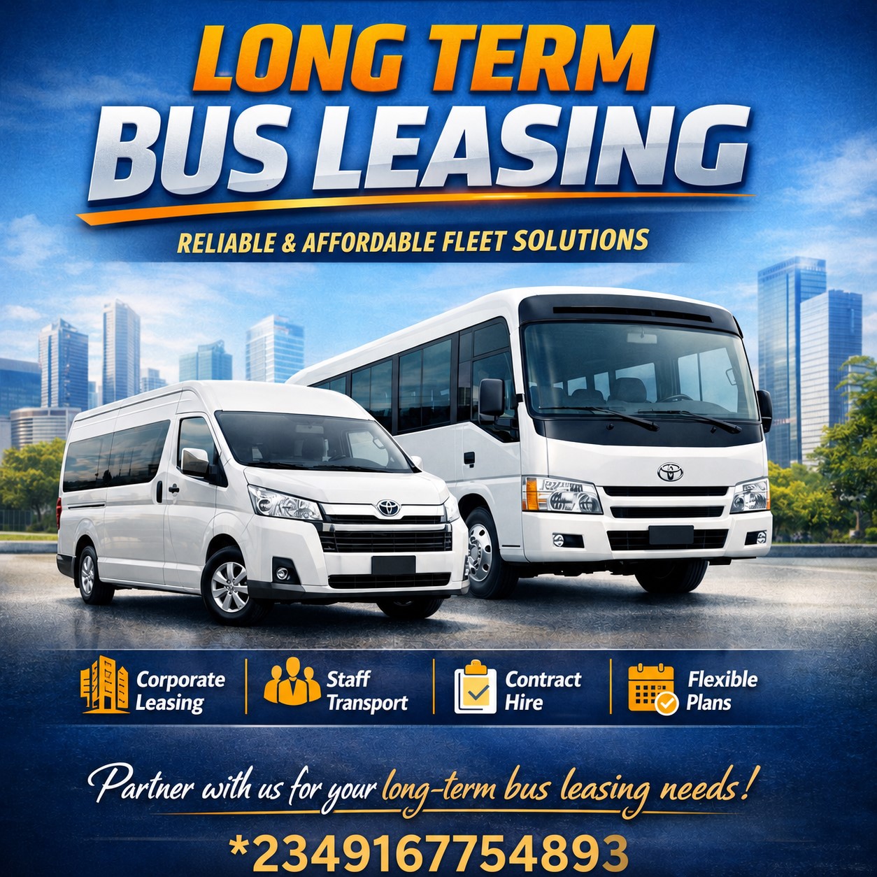 Long-term bus leasing sevices